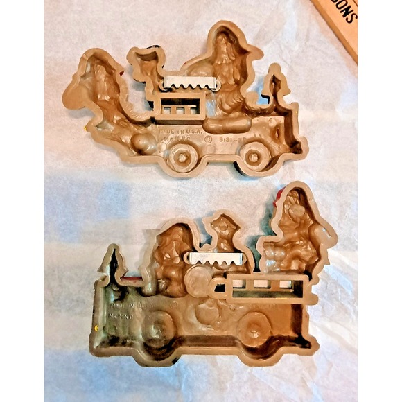 Home Interiors Fire Truck Wall Art - VTG Bear FIREFIGHTER Plaques circa 1990 - Picture 7 of 7